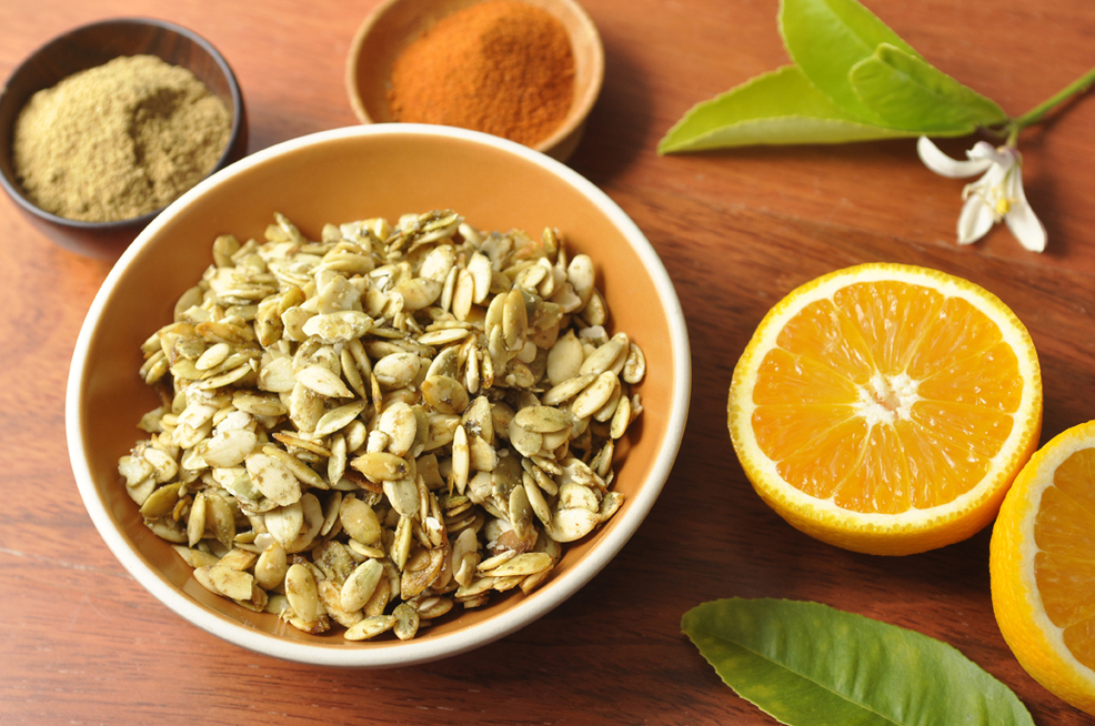 Orange & Spice Sprouted Pumpkin Seeds