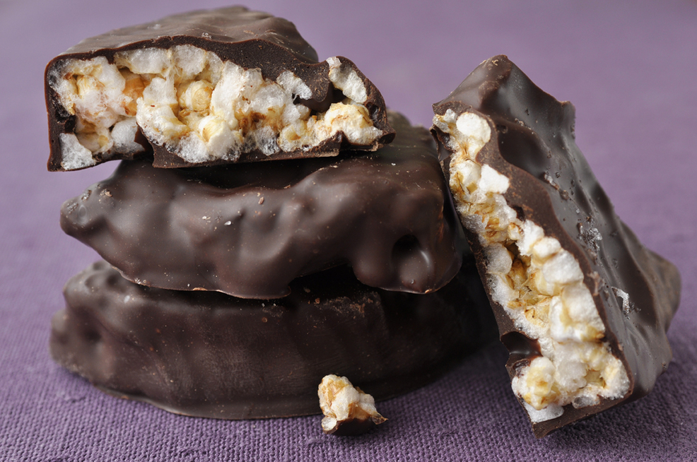 Dark Chocolate Covered Rice Cakes