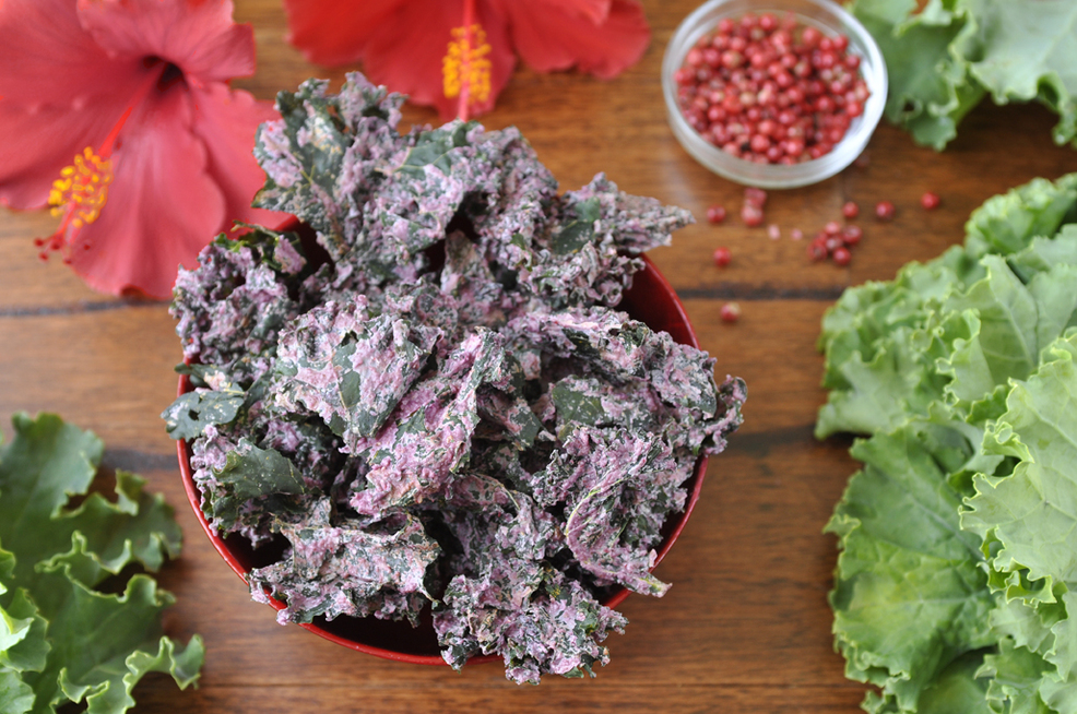 Hibiscus & Pink Peppercorn Kale Krunch