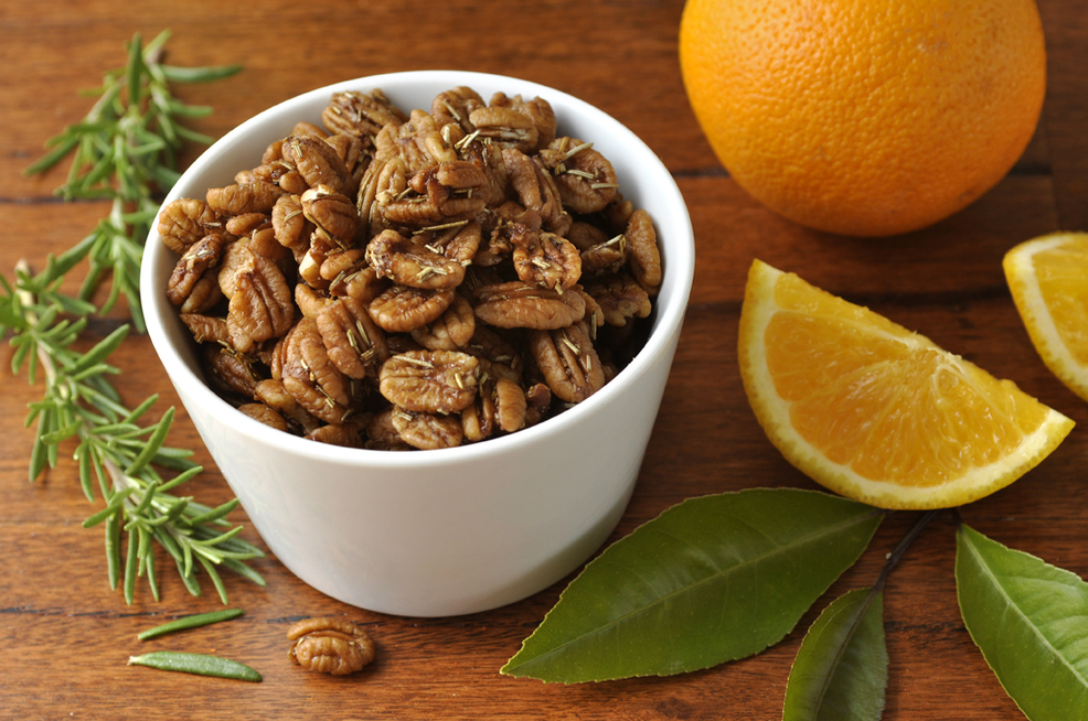 Orange Rosemary Pecans