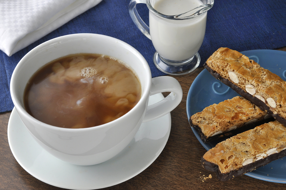 Almond & Cashew Cream For Coffee - Hazelnut Biscotti